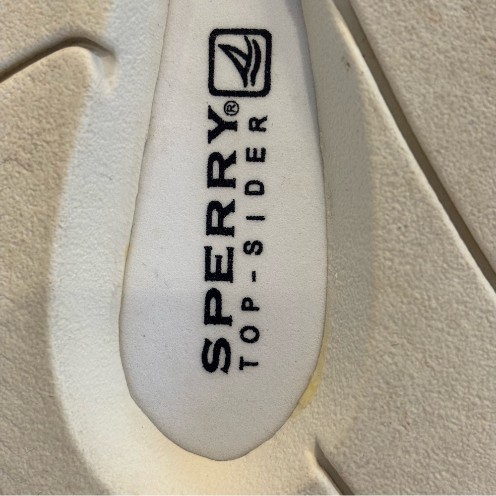 Sperry Top Sider Women's Tan and Cream Thong Sandals SZ 7 - Picture 7 of 8